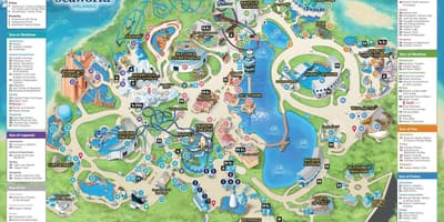نقشہ کے Seaworld آرلینڈو