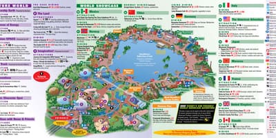 EPCOT ڈزنی دنیا کے نقشے